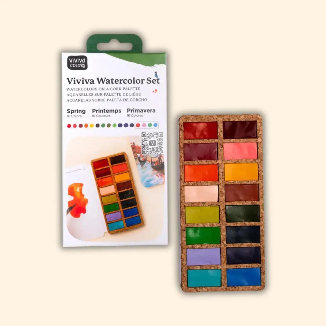 Watercolors Pans Paint Set