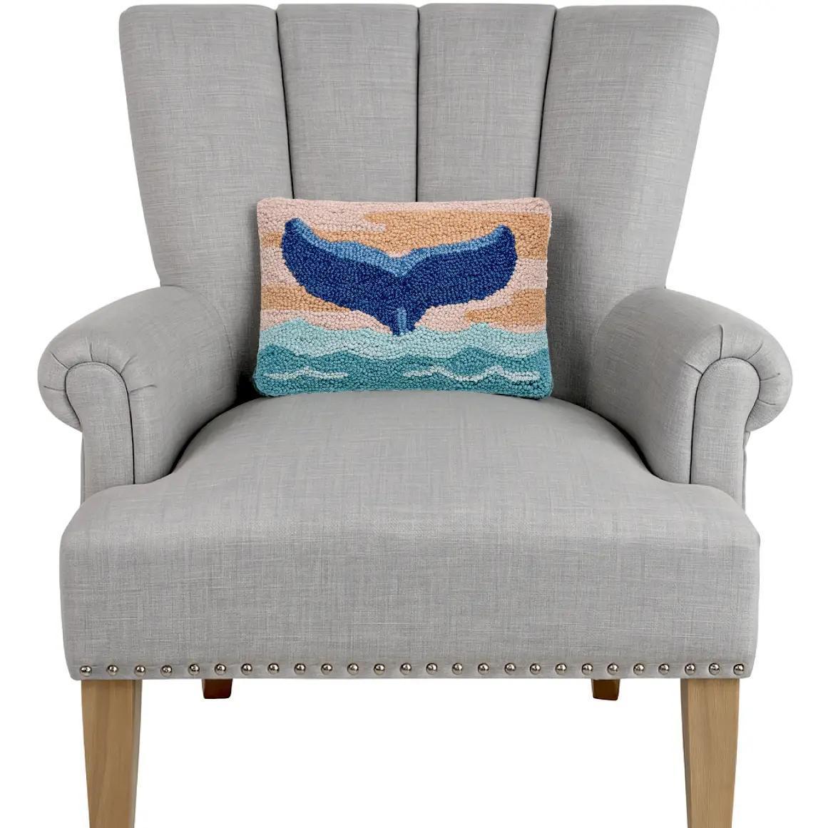 Whale Tail Hook Pillow