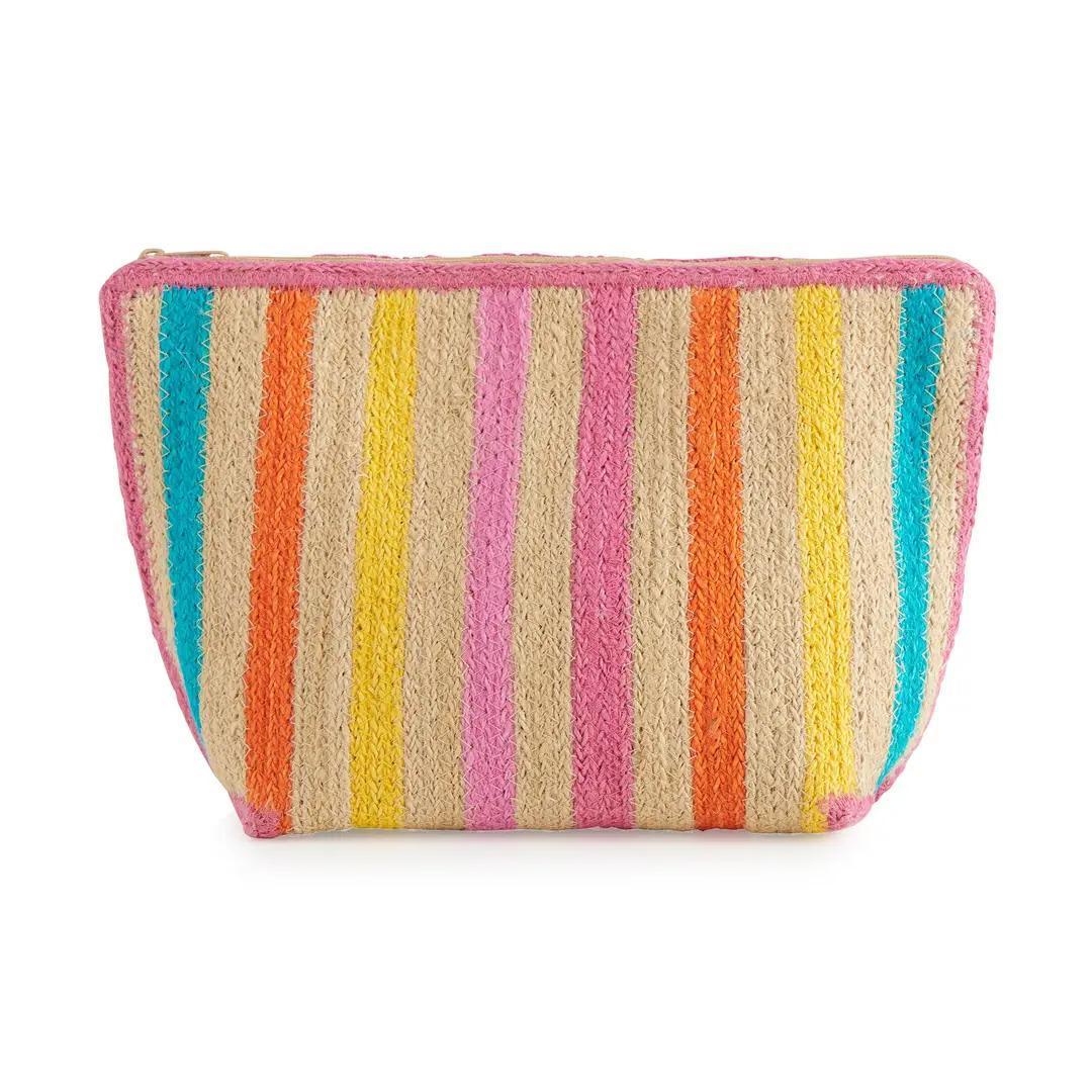 Fifi Striped Zip Pouch