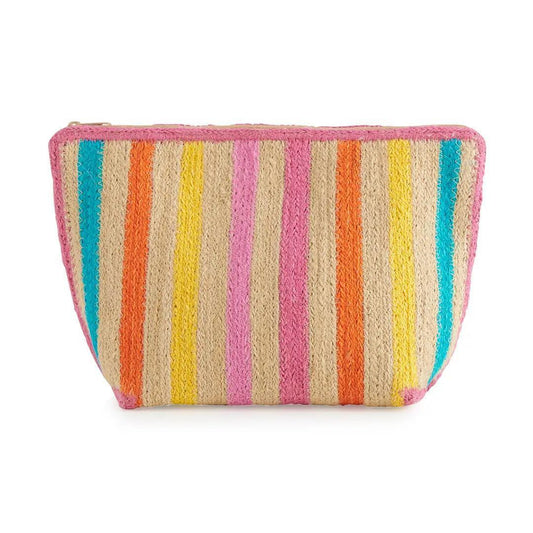 Fifi Striped Zip Pouch
