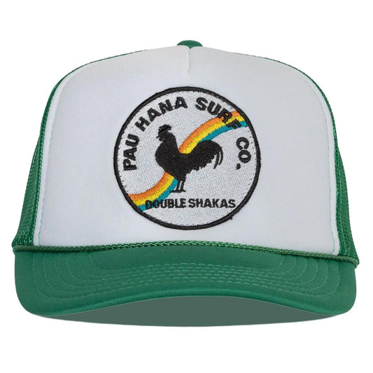 Pau Hana Surf Co Green Trucker Hat