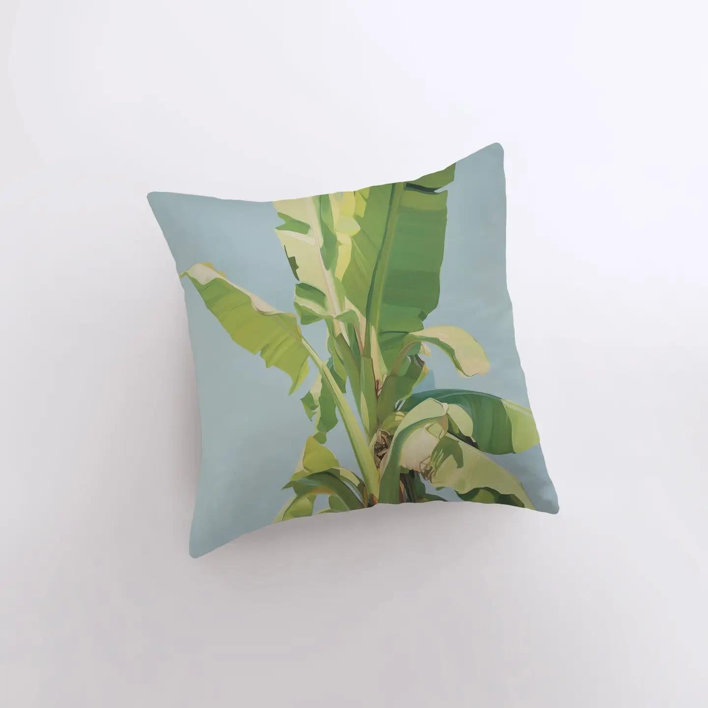 Blue Sky Palm Tree Pillow