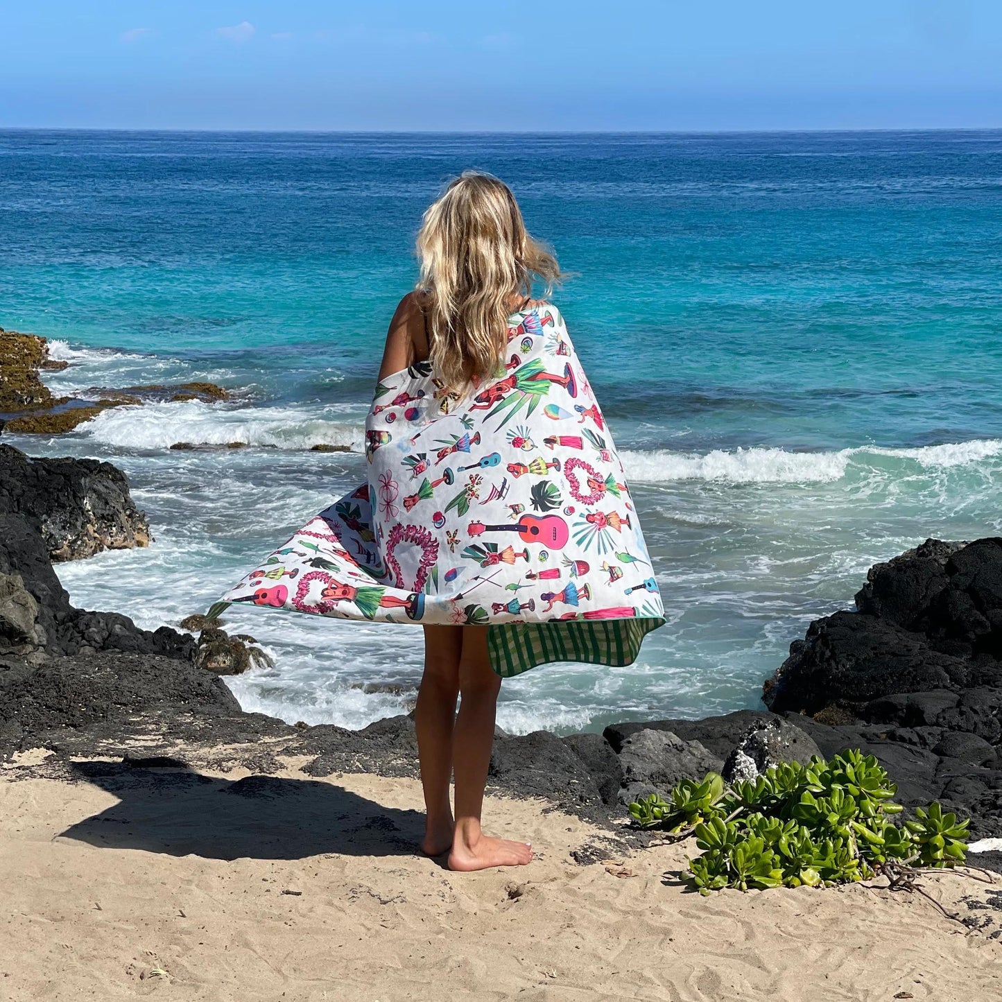 Hula Surfer Towel