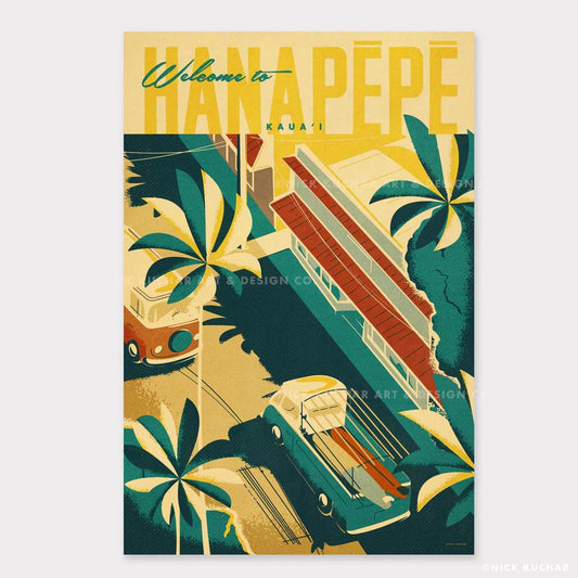 Hanapepe Town Travel Print