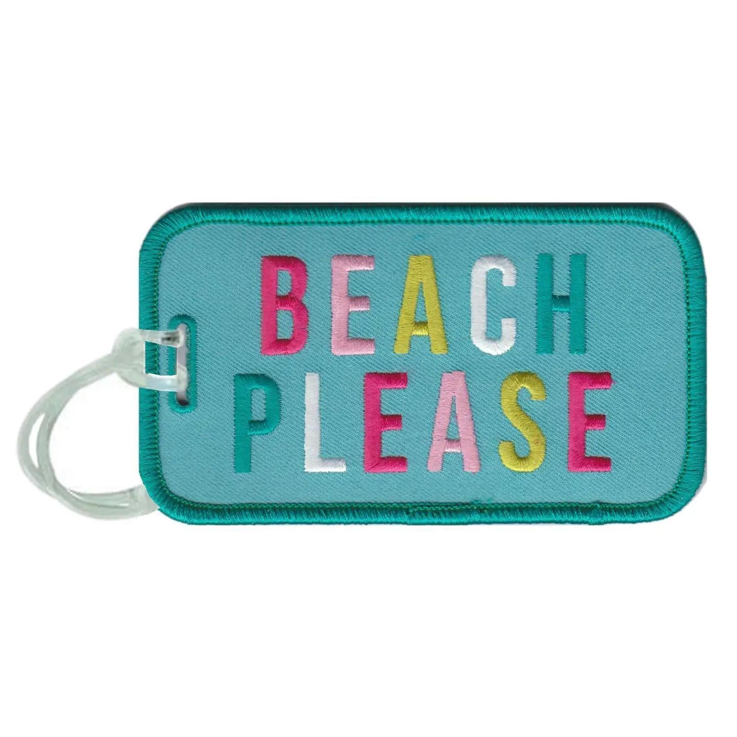 Beach Please Luggage Tag