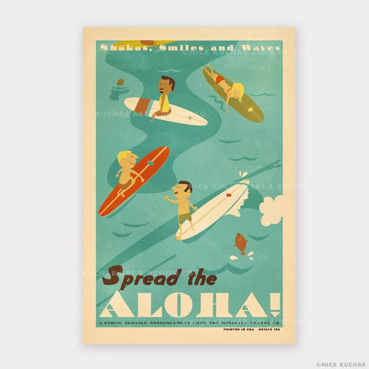 Spread The Aloha Travel Print