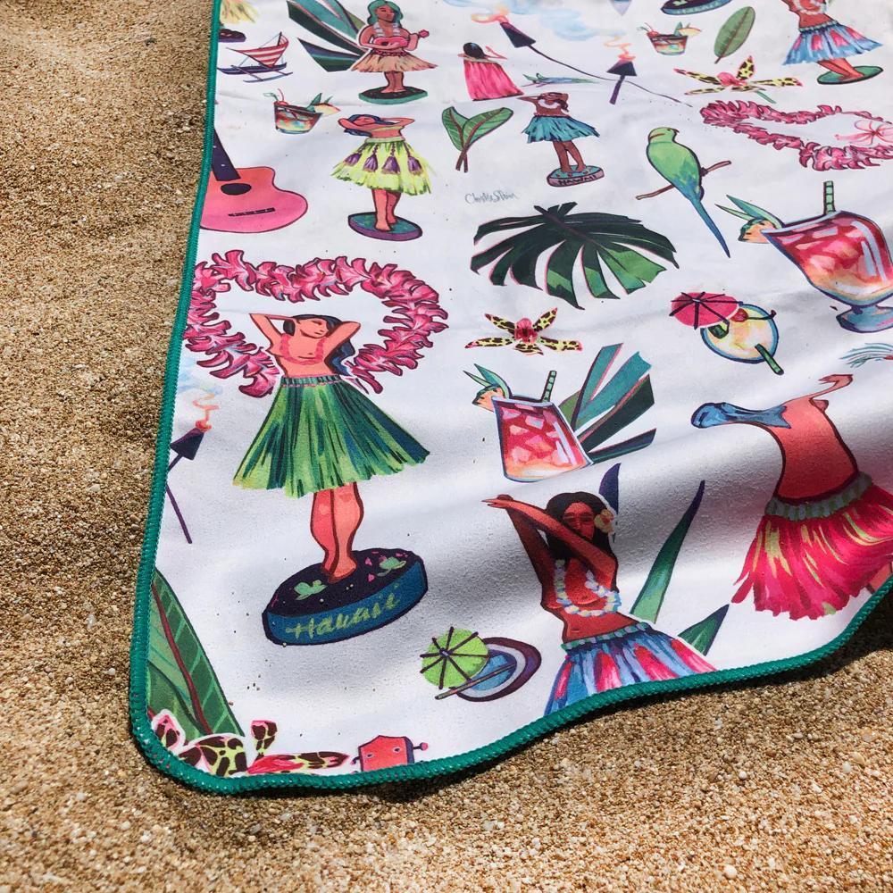 Hula Surfer Towel