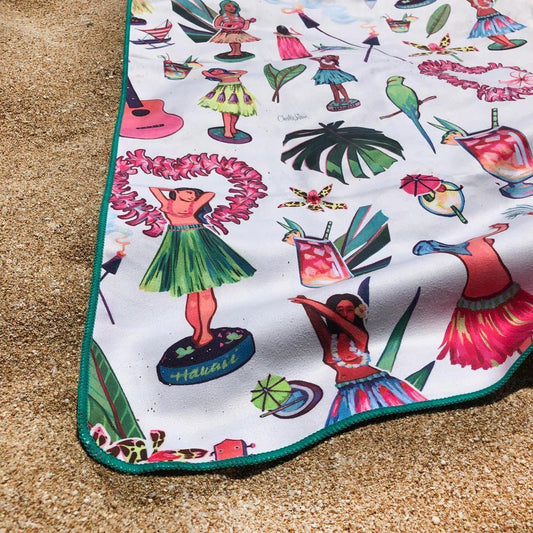 Hula Surfer Towel