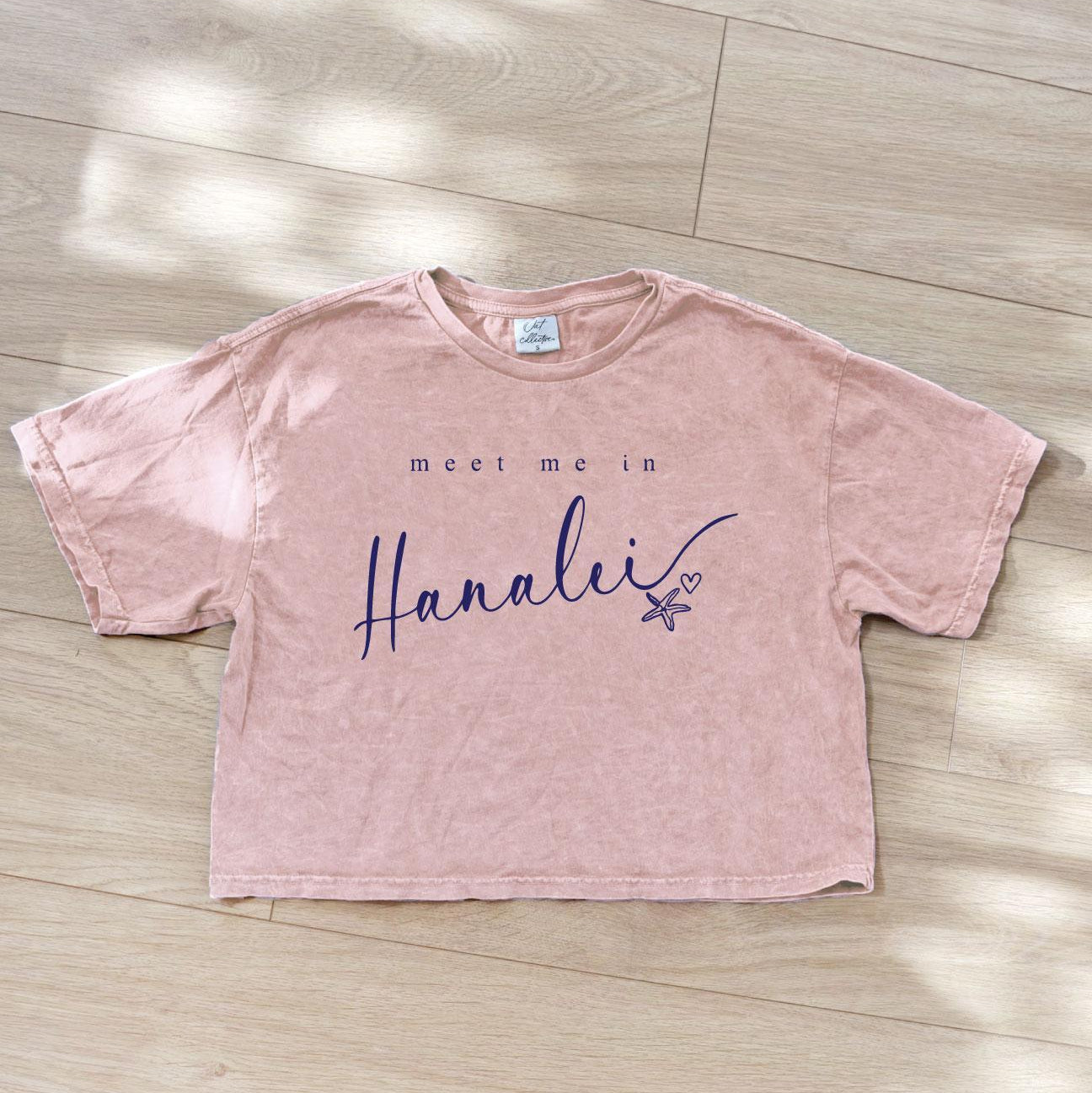 Meet Me In Hanalei Crop Tee