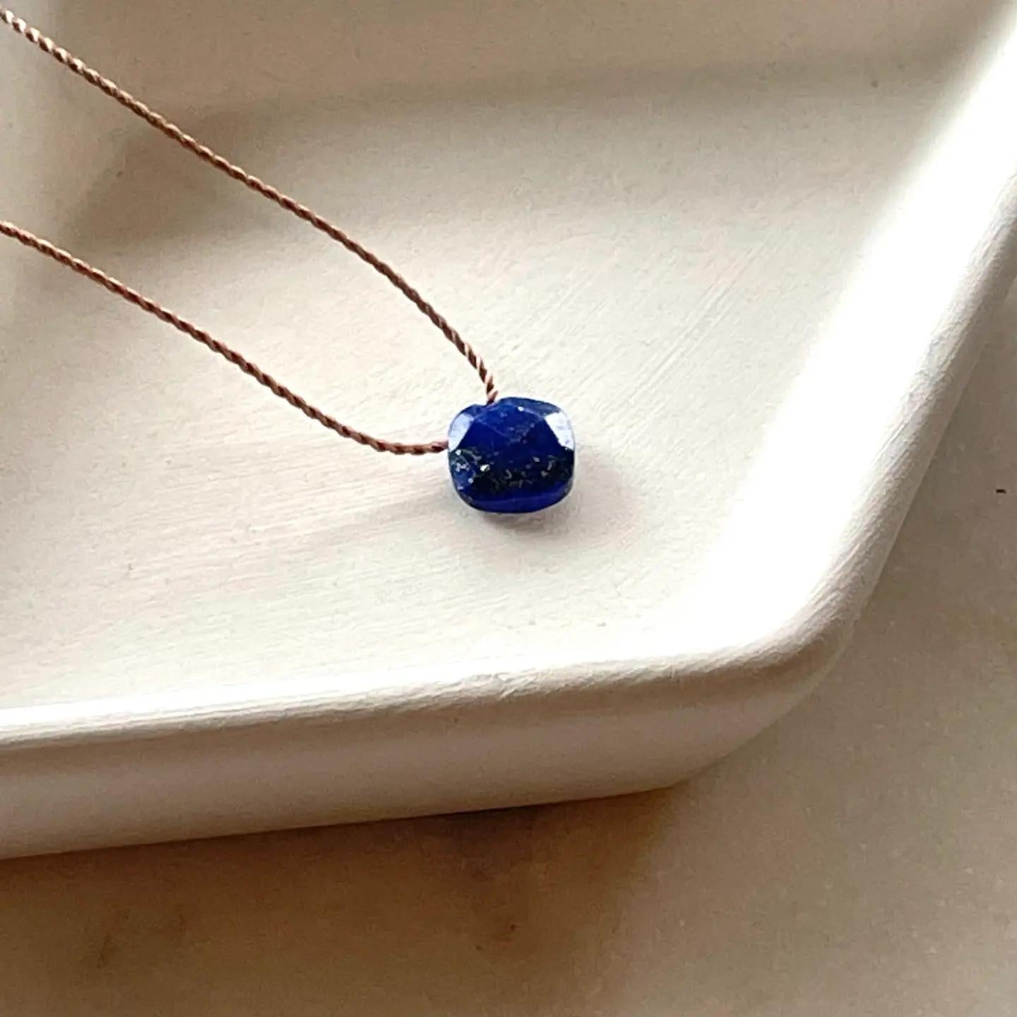 Lapis Nylon Necklace