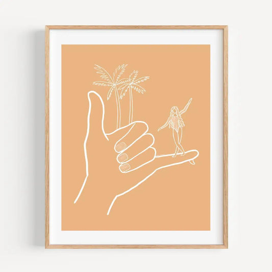 Shaka Surf Print 8x10
