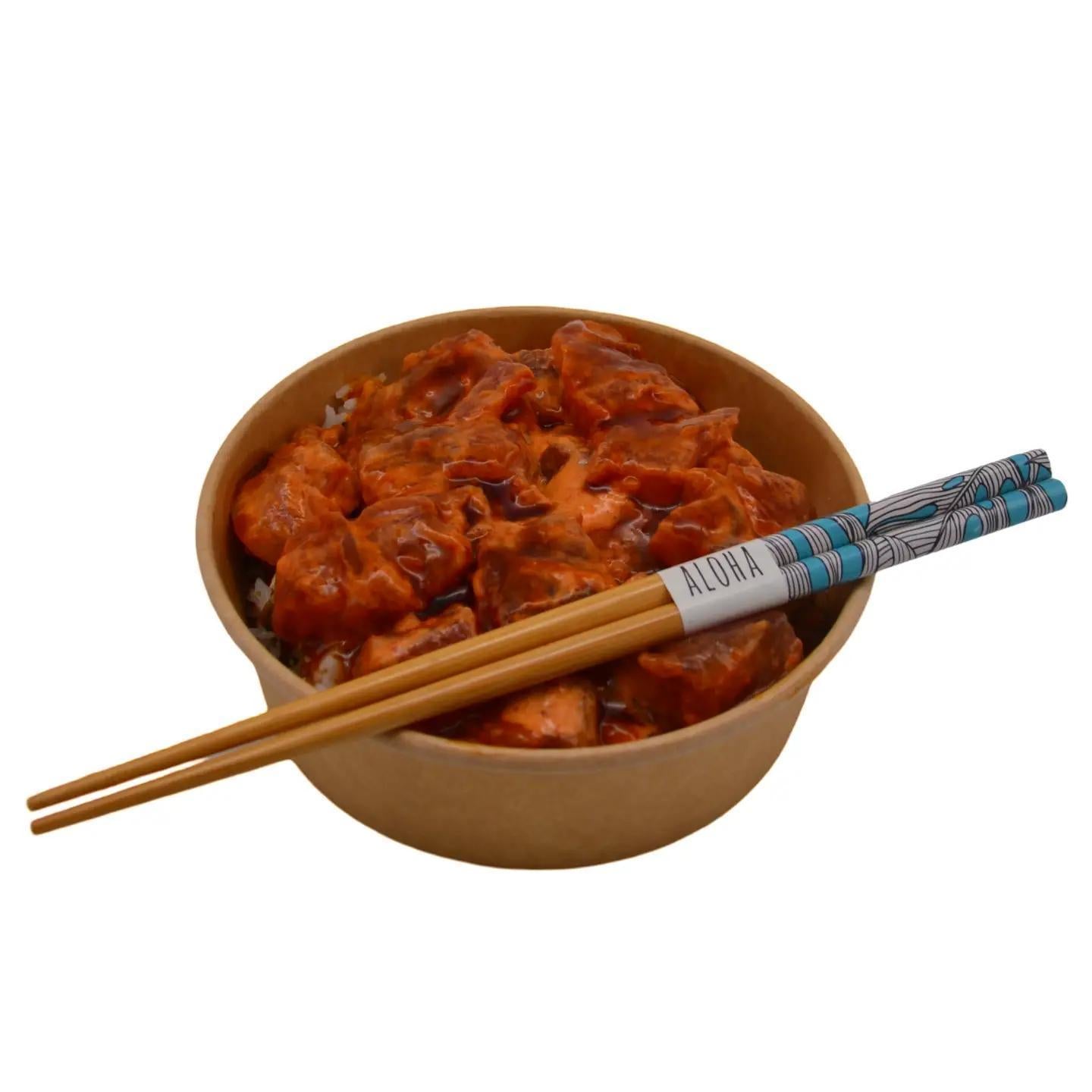 Blue Monstera Reusable Chopstick Set