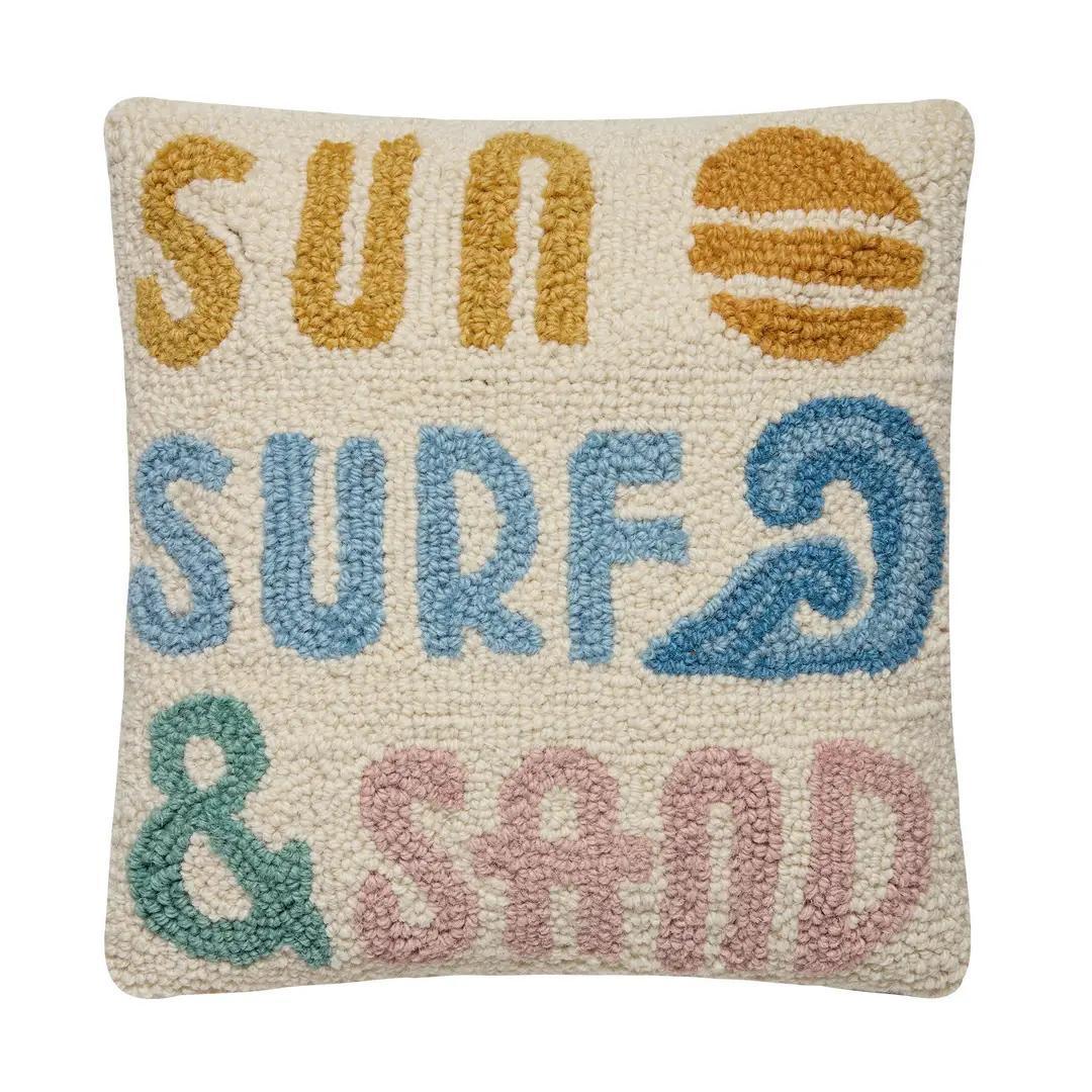 Sun Surf & Sand Hook Pillow