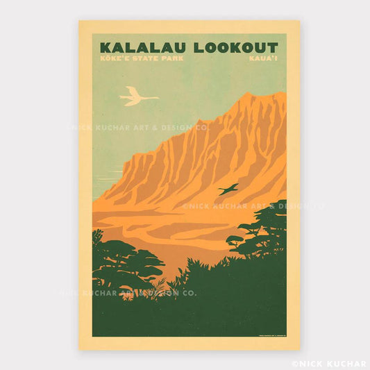 Kalalau Lookout Travel Print