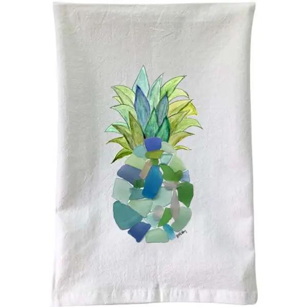 Seaglass Pineapple Kitchen Towel