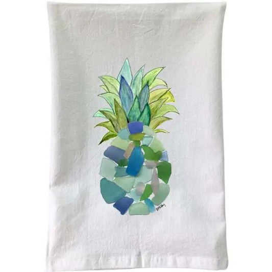 Seaglass Pineapple Kitchen Towel