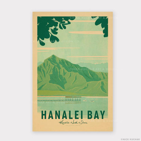 Hanalei Bay Travel Print