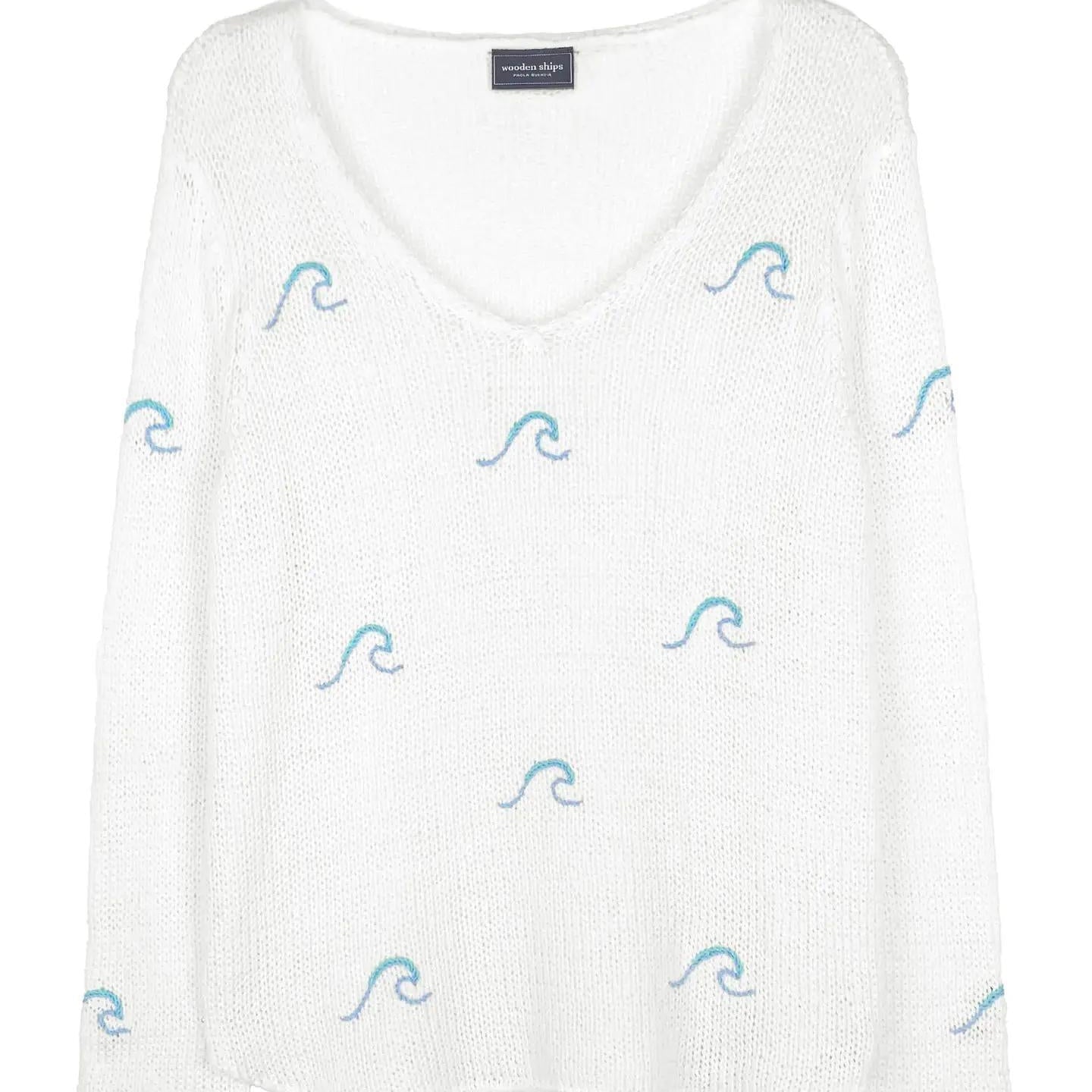 Waves V-Neck Sweater 026