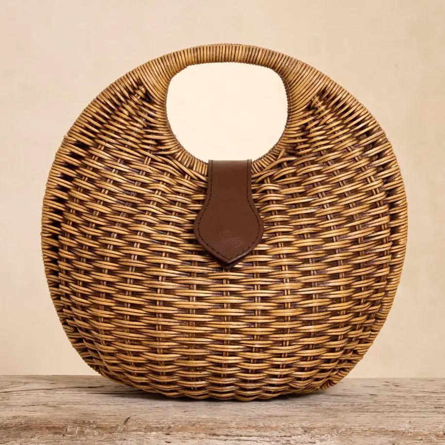 Rattan Orb Handbag