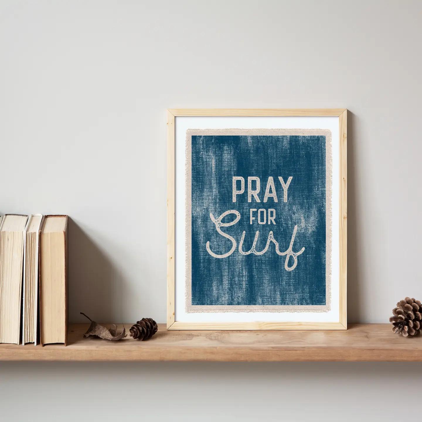 Pray For Surf Canvas