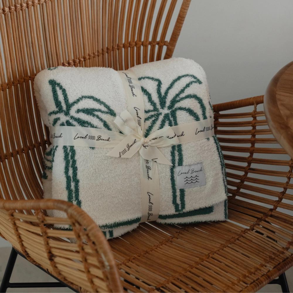 Green Palm Tree Blanket