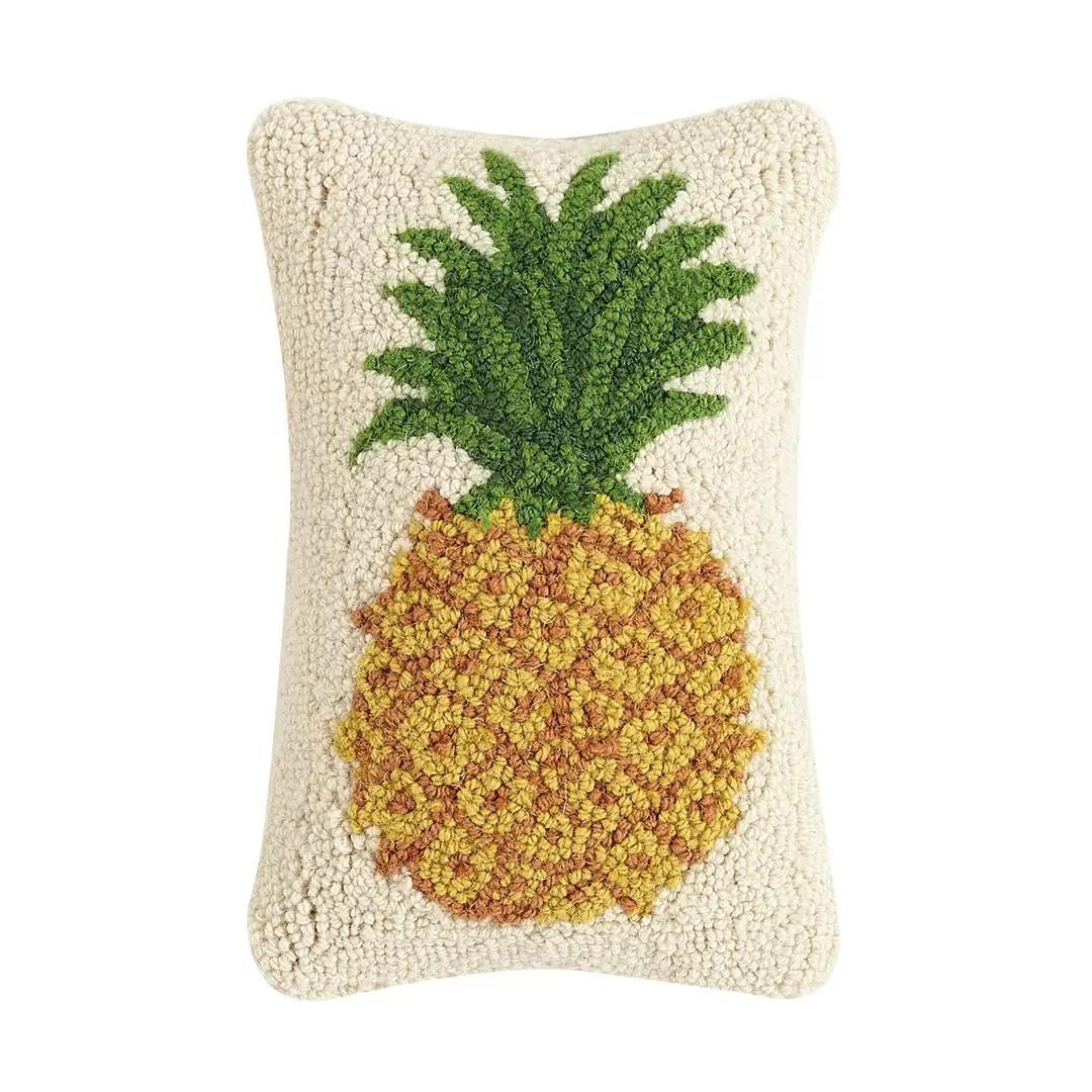 Yellow Pineapple Hook Pillow