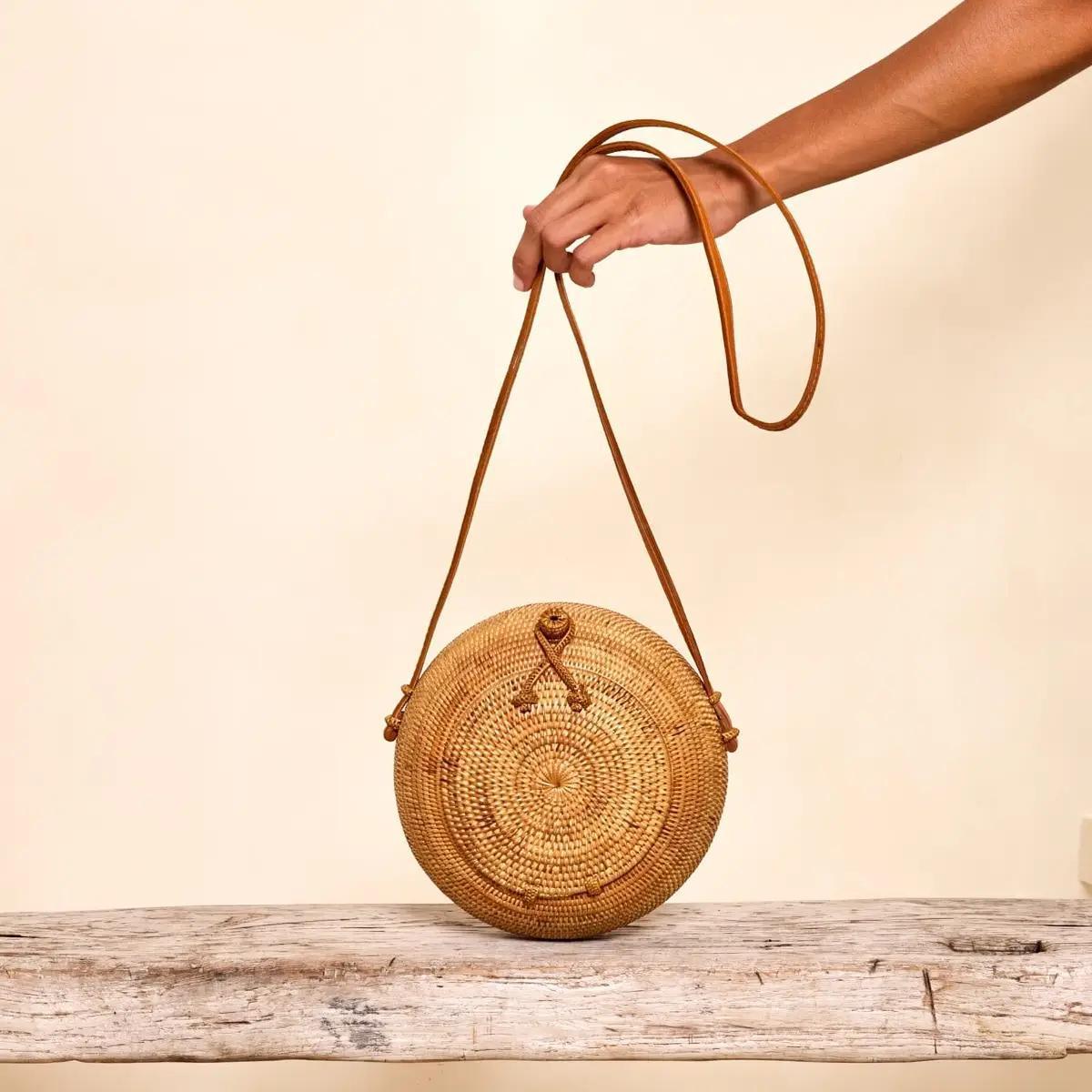 Ata Vine Round Canteen Crossbody