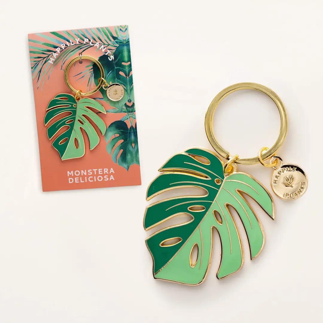 Monstera Deliciosa Keychain