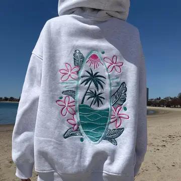 Surfboard & Sunset Hoodie