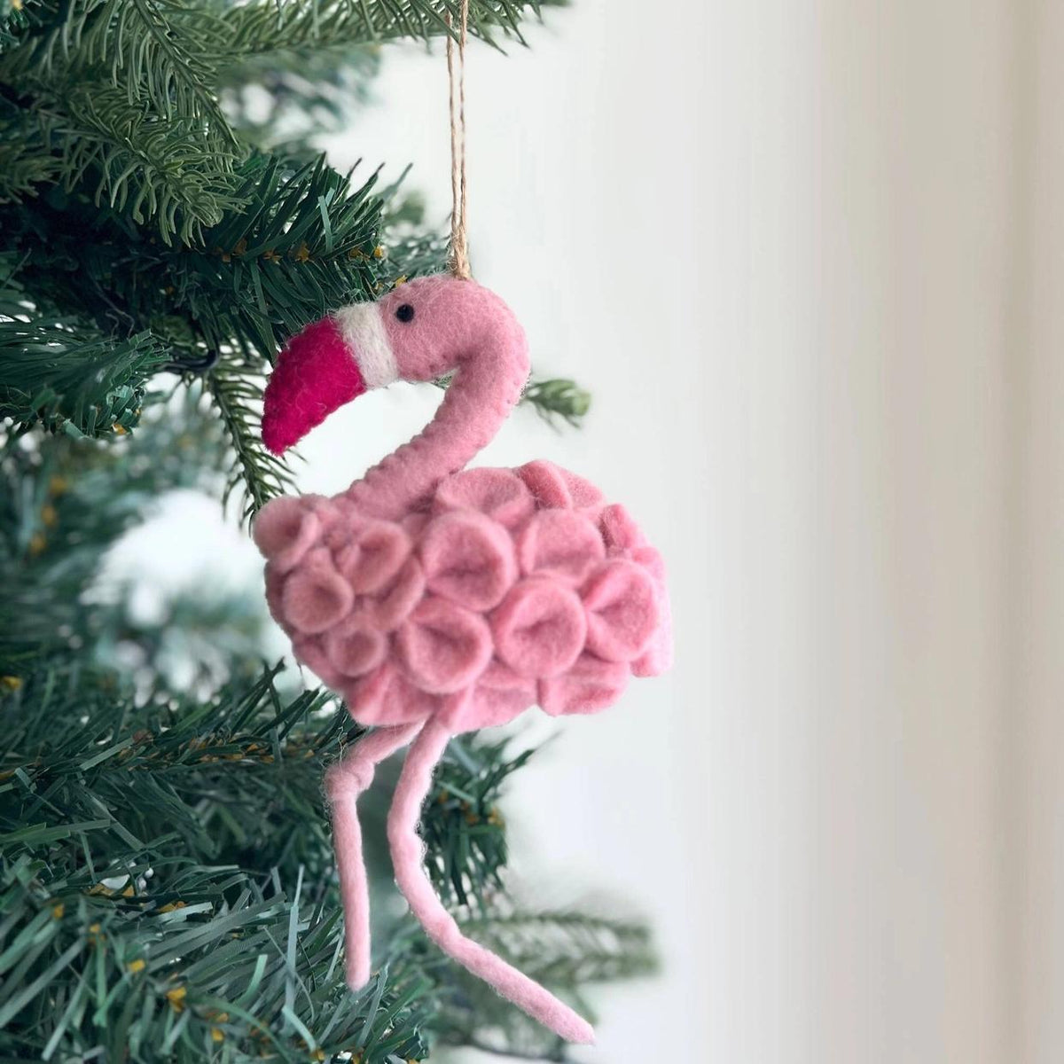 Flamingo Felt Ornament