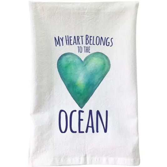 Heart Ocean Kitchen Towel