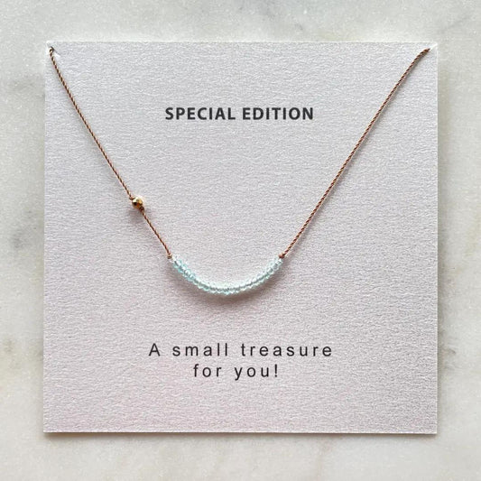Apatite Bar Nylon Necklace