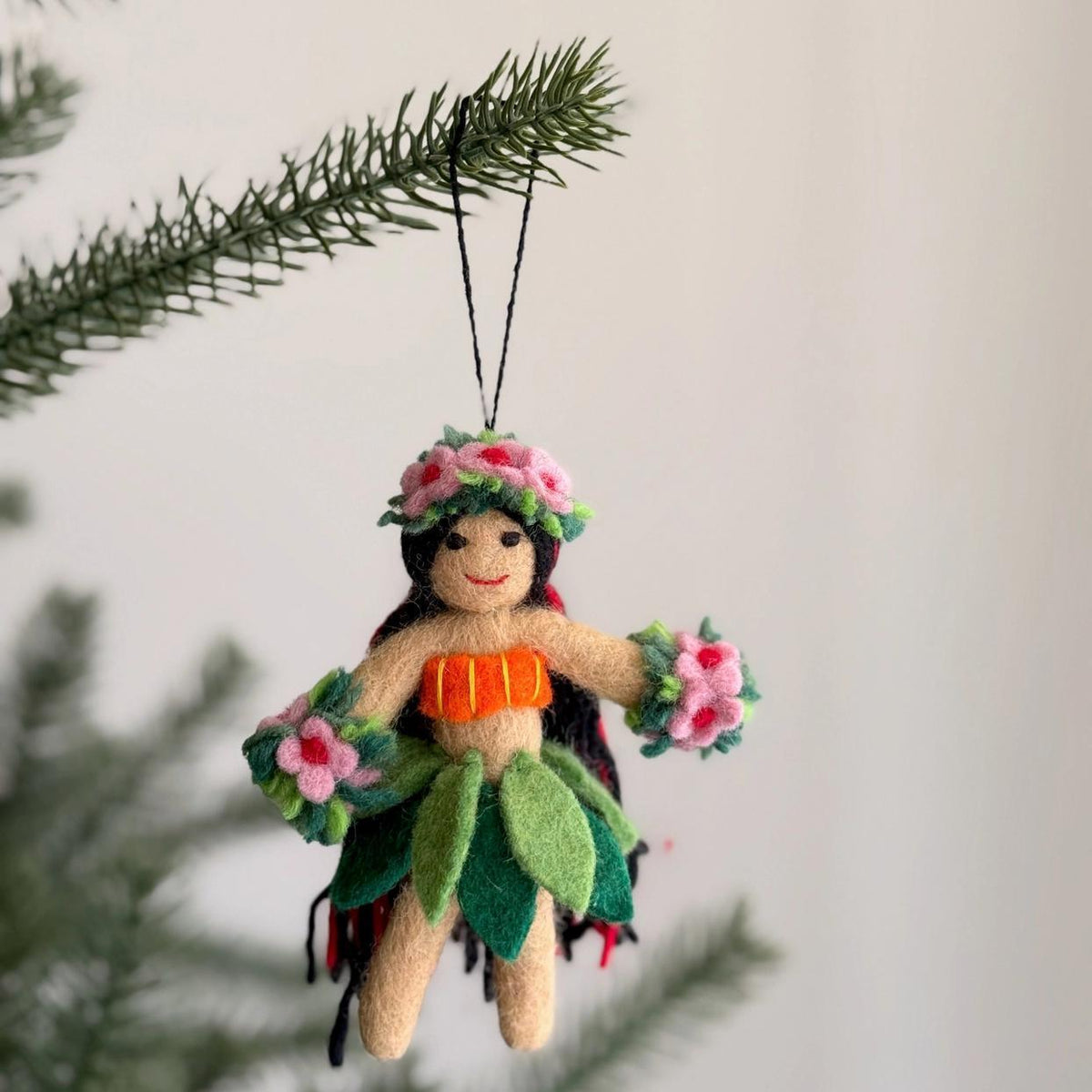 Hula Girl Felt Ornament