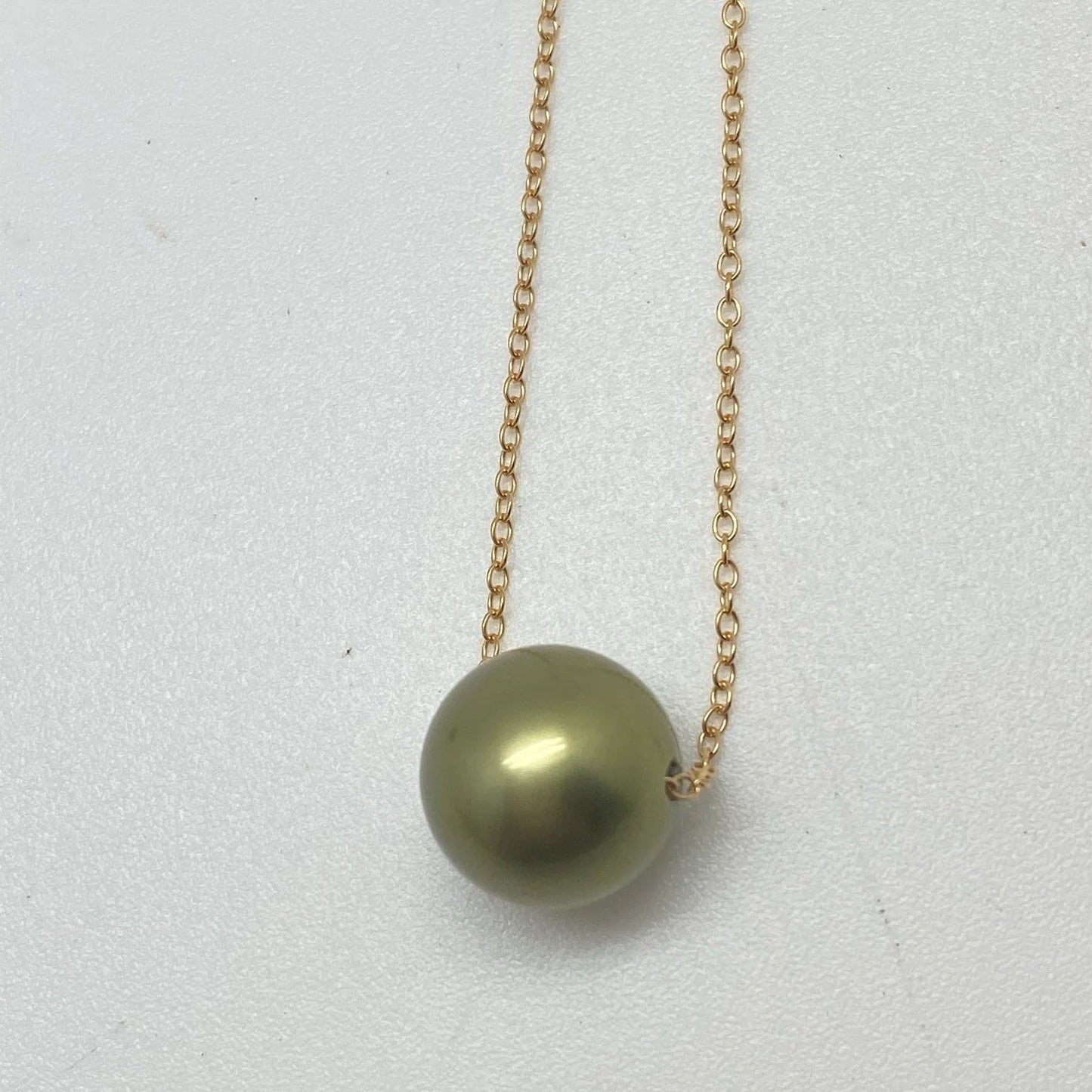 Maui Mari - Pistachio Tahitian Pearl Necklace