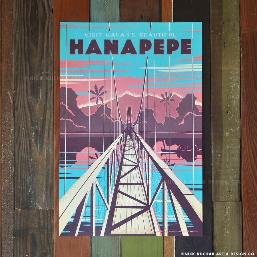 Hanapepe Bridge Travel Print
