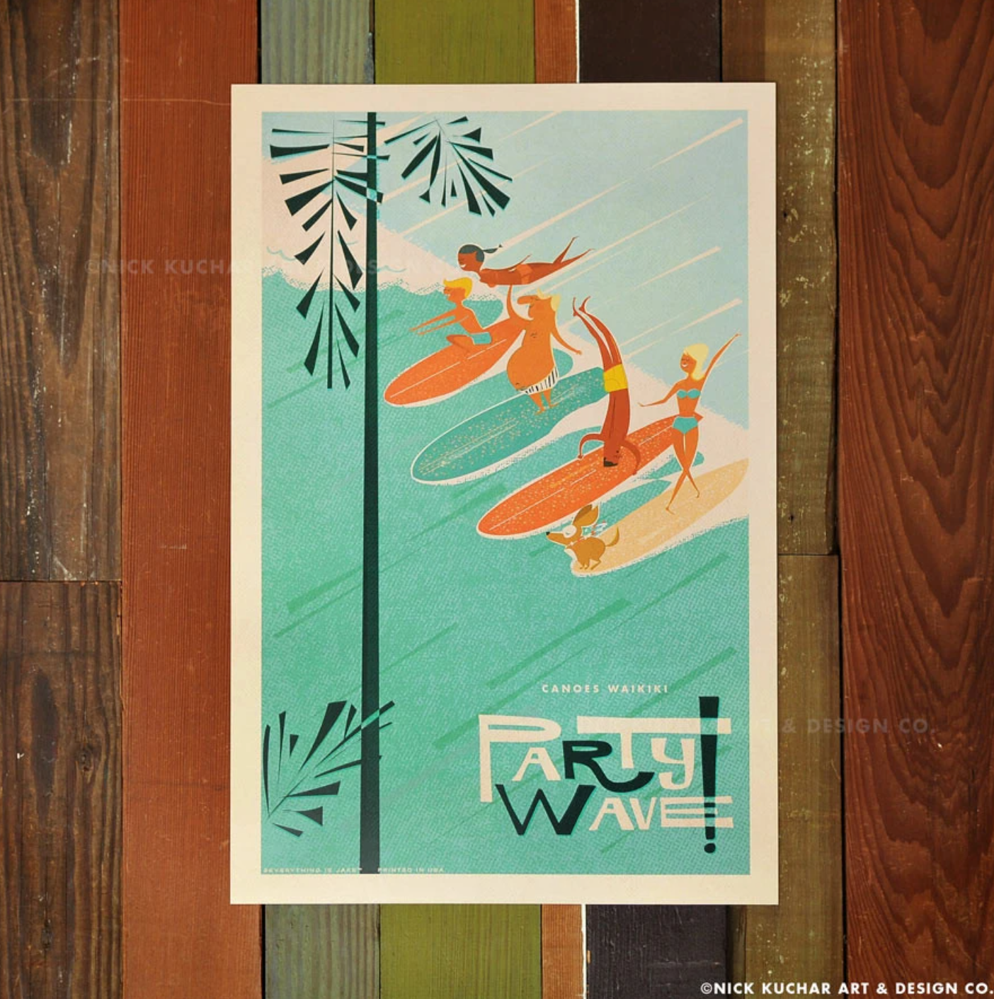 Party Wave Travel Print