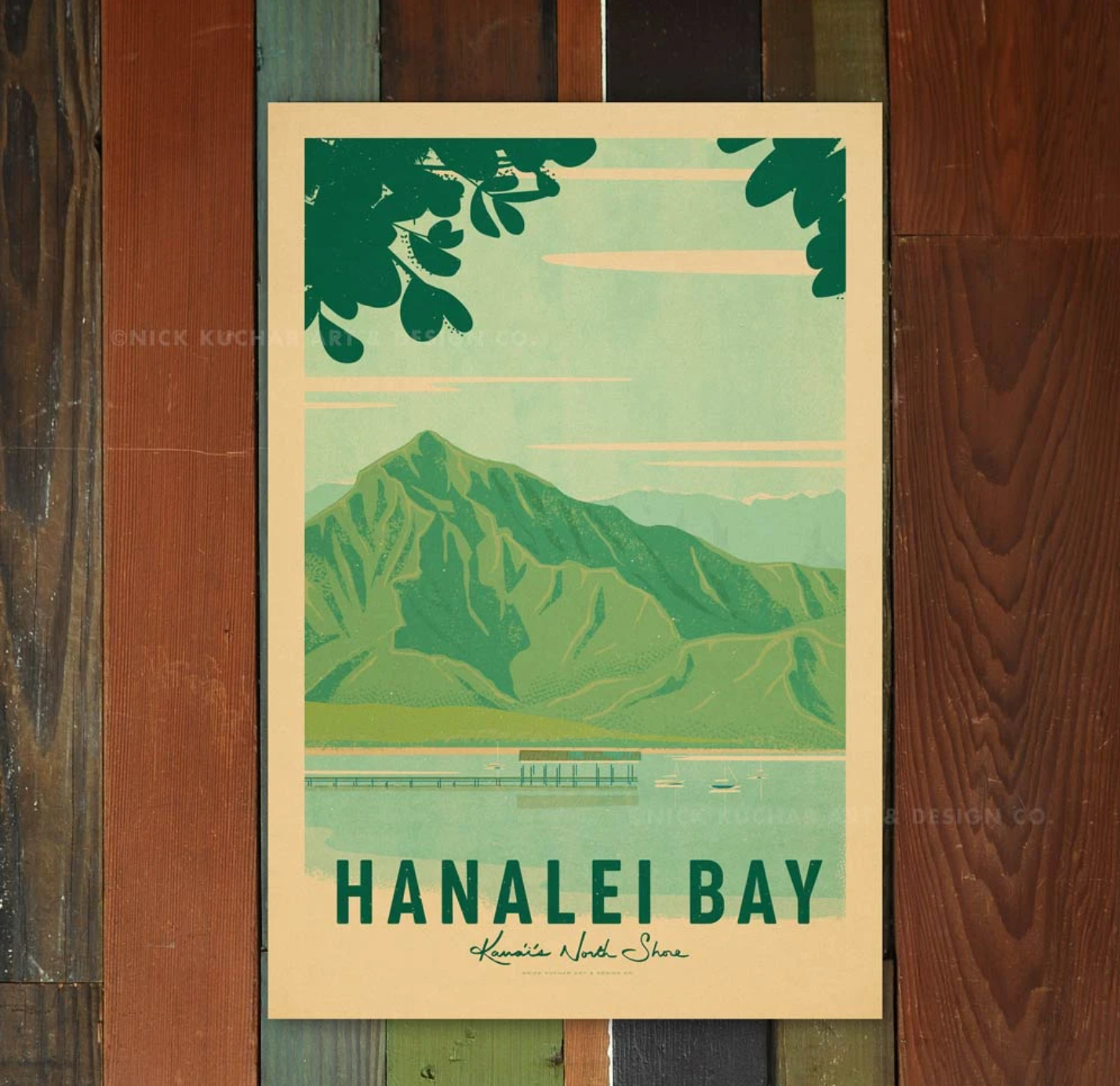Hanalei Bay Travel Print