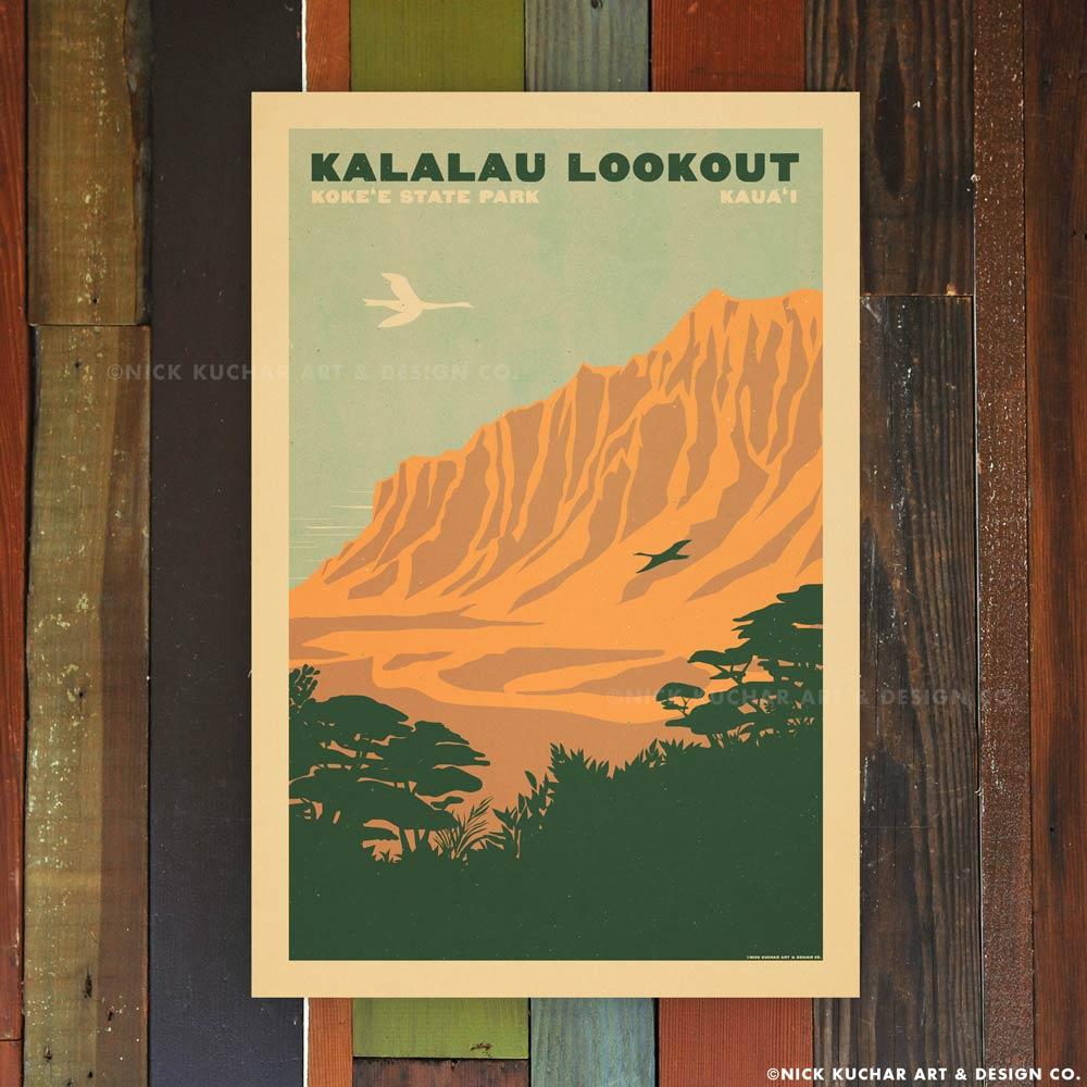 Kalalau Lookout Travel Print