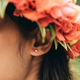 Kauai Island Silver Stud Earrings