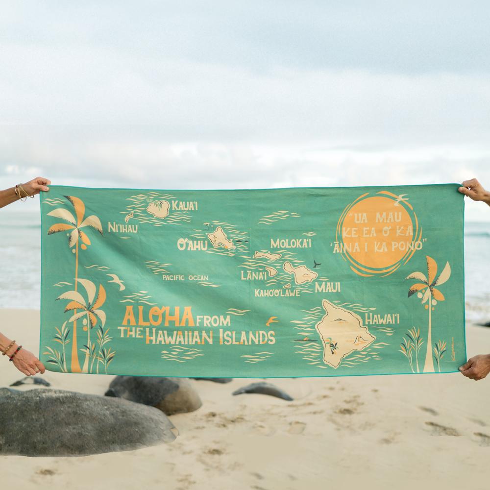 E Komo Mai Surfer Towel