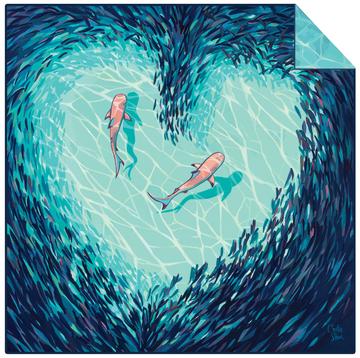 Teamwork Beach Blanket by Surfer Towel